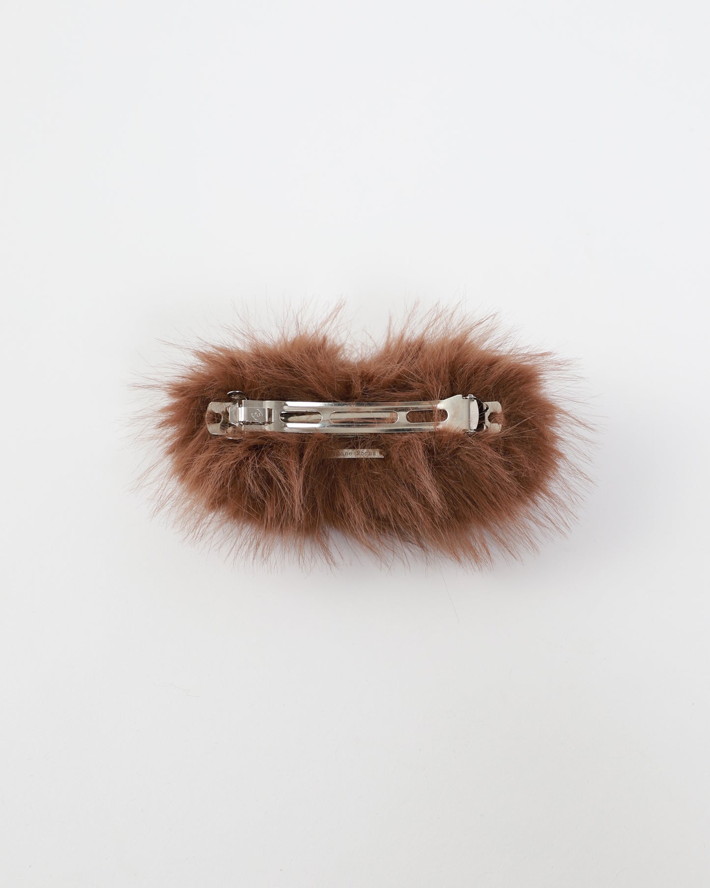 Faux Fur & Crystal Hairslide