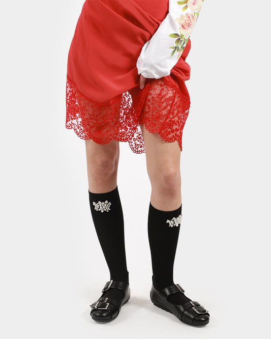 Flower Cluster Ankle Sock