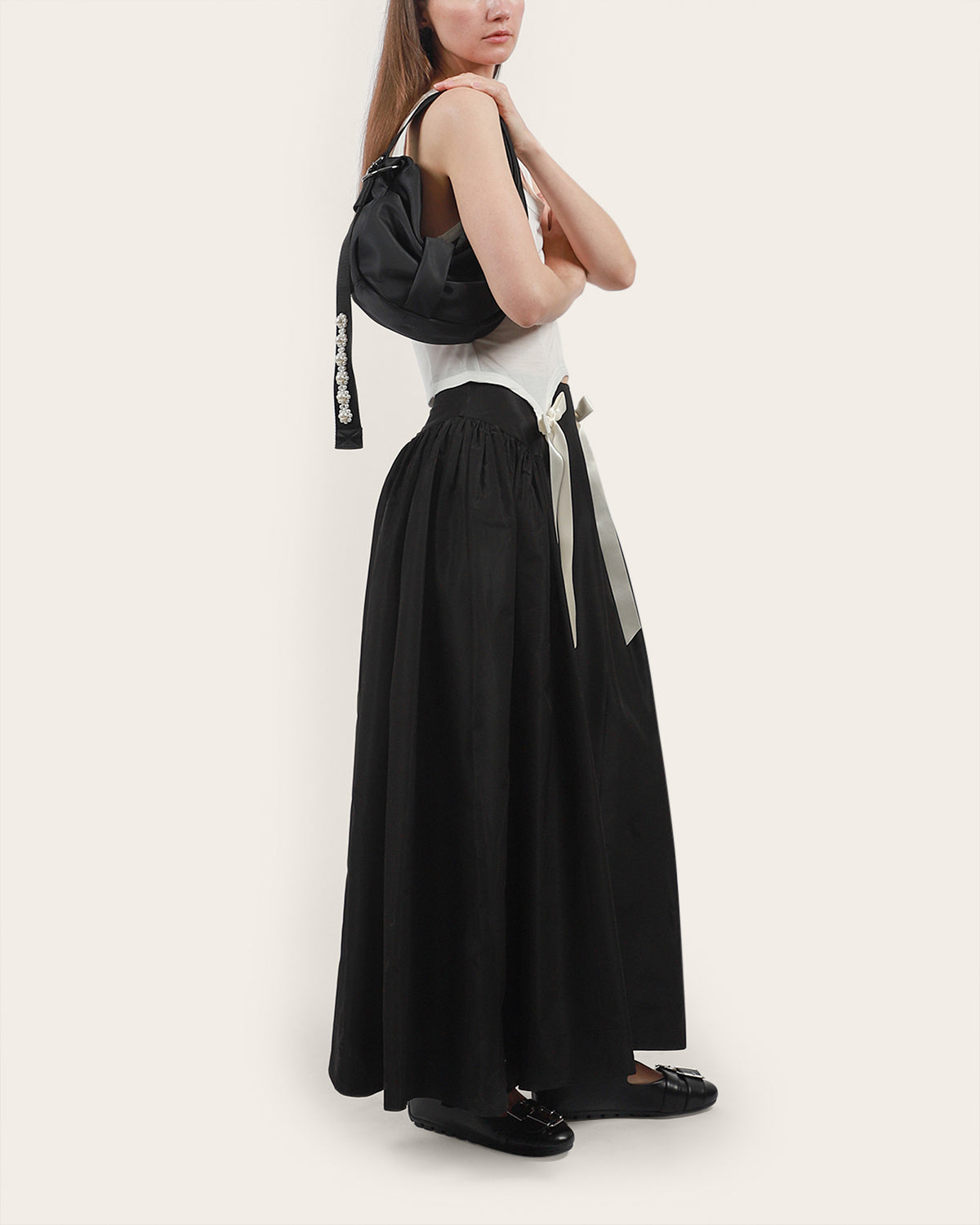 Hip Detail Bind Skirt