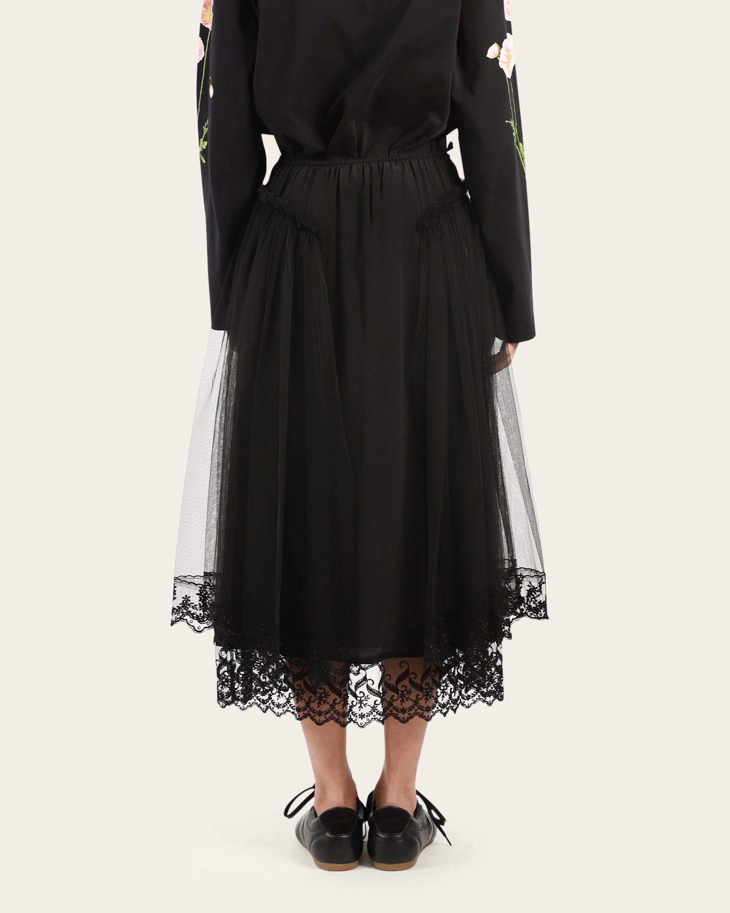 Lace Trim Skirt