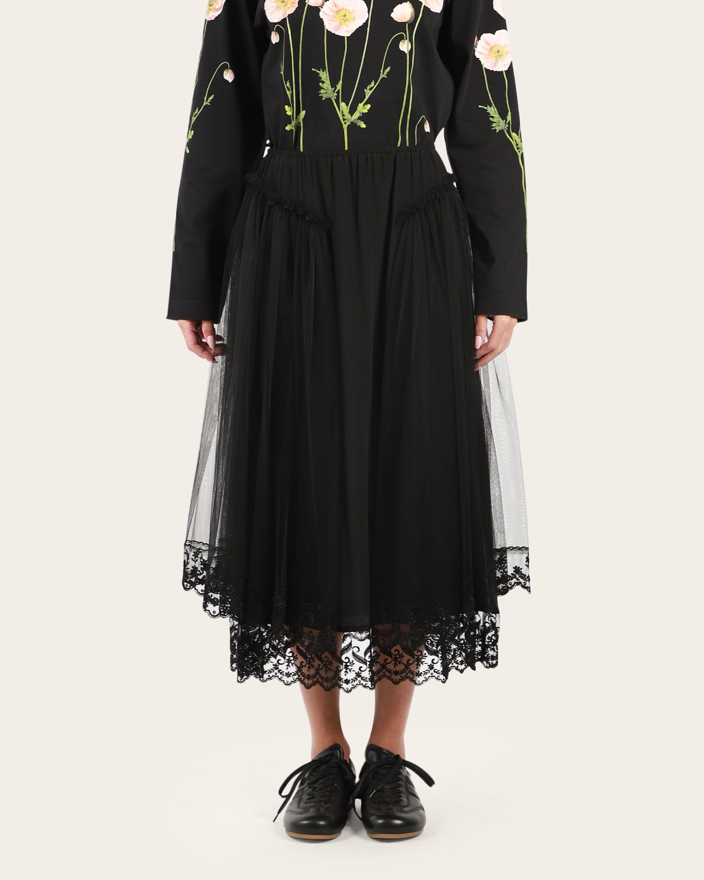 Lace Trim Skirt