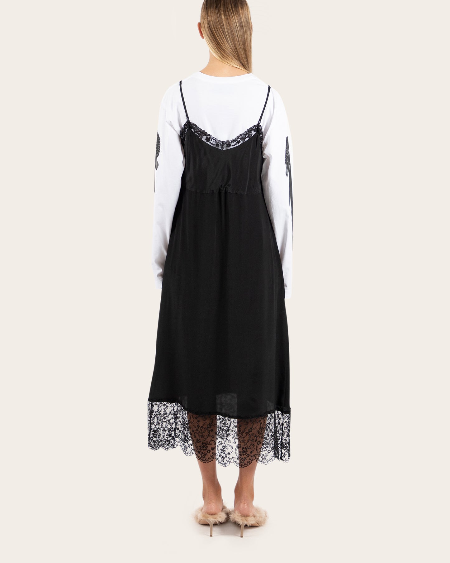 Lace Trim Slip Dress