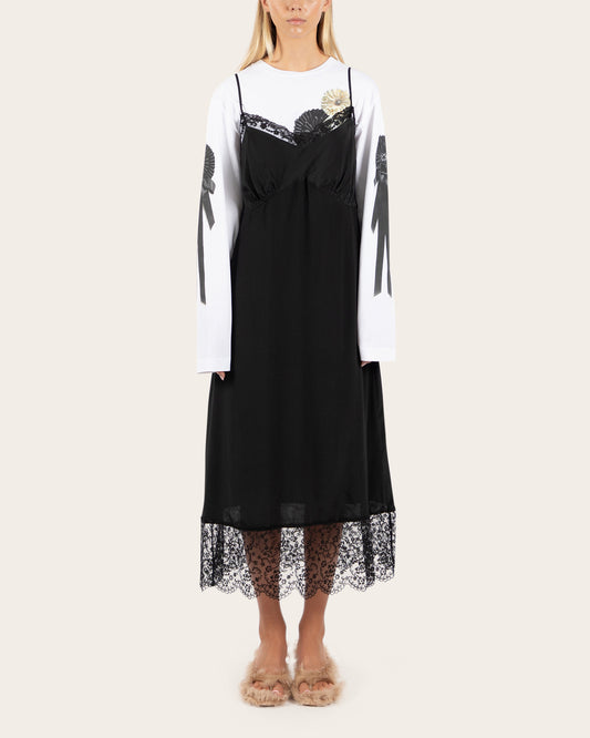 Lace Trim Slip Dress
