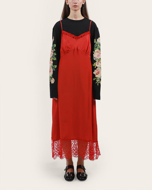 Lace Trim Slip Dress