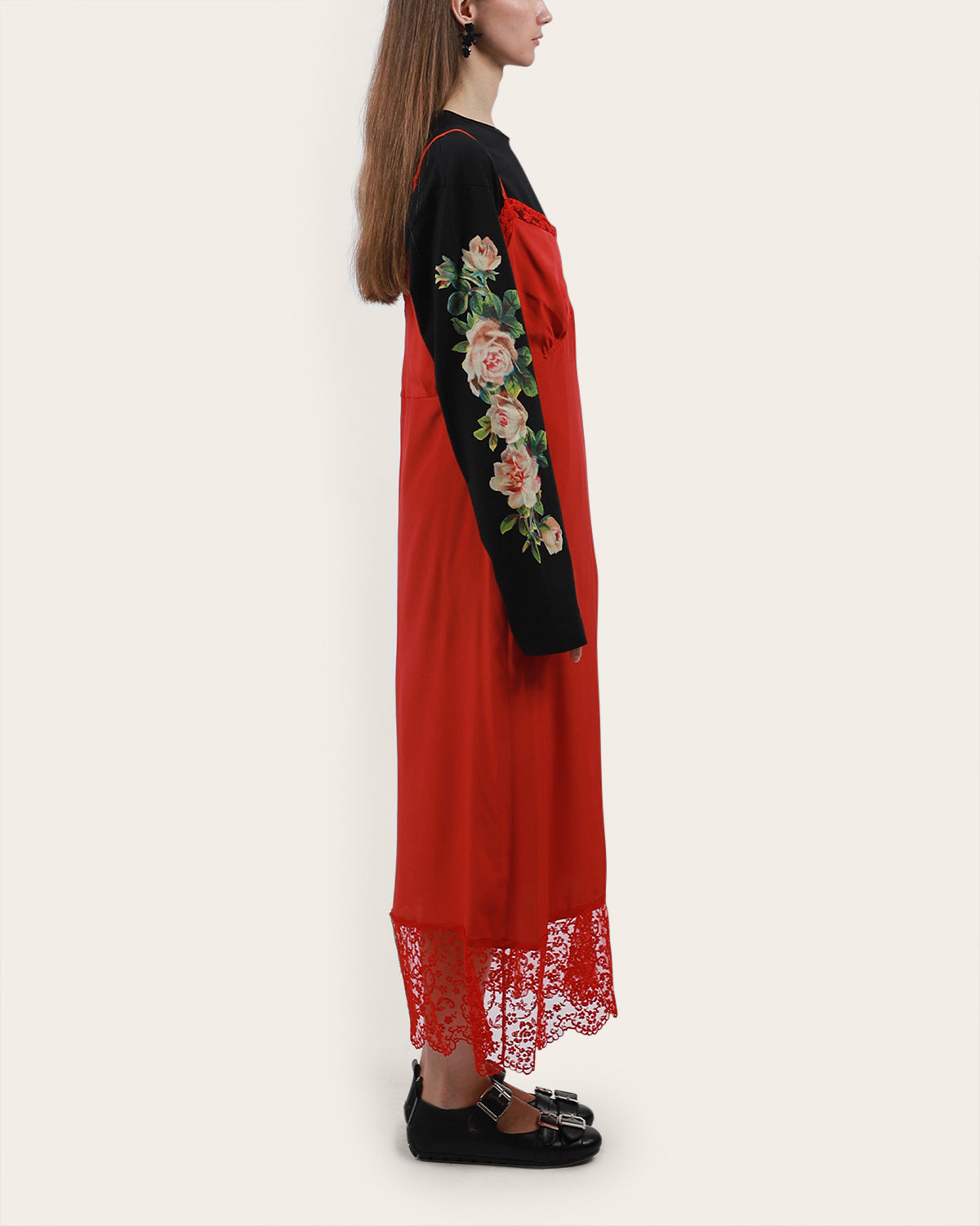 Lace Trim Slip Dress