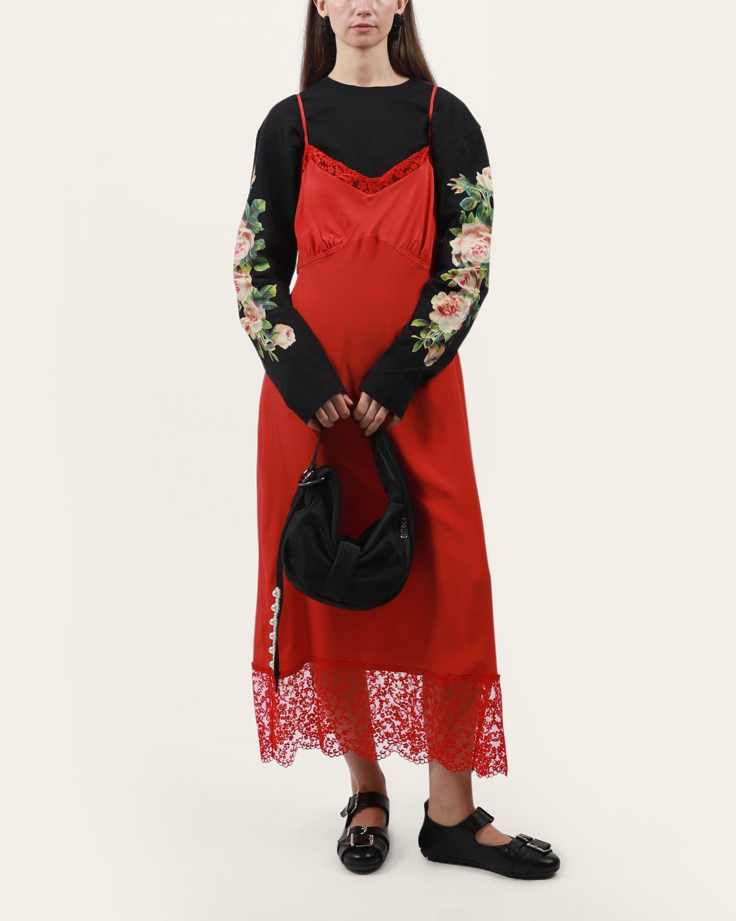 Lace Trim Slip Dress