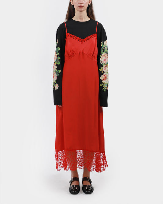 Lace Trim Slip Dress