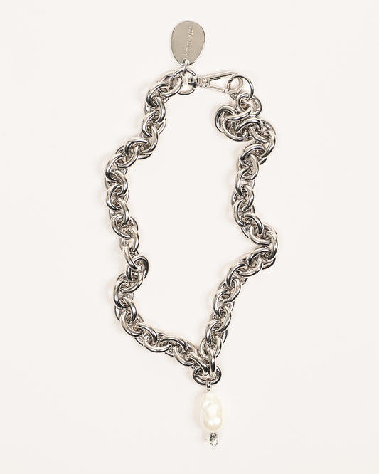 Pearl & Crystal Pendant Necklace