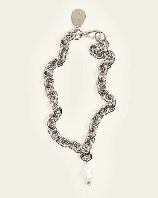 Pearl & Crystal Pendant Necklace