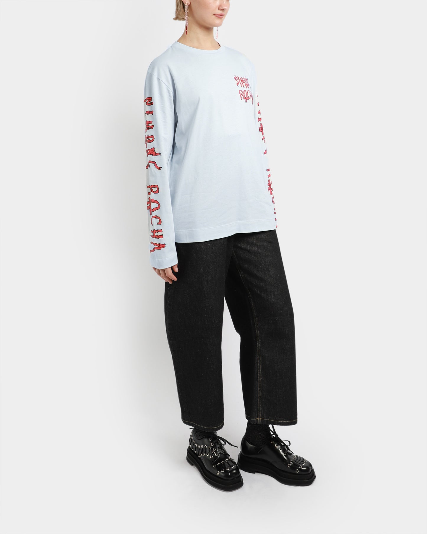 Ribbon Logo Long Sleeve T-Shirt