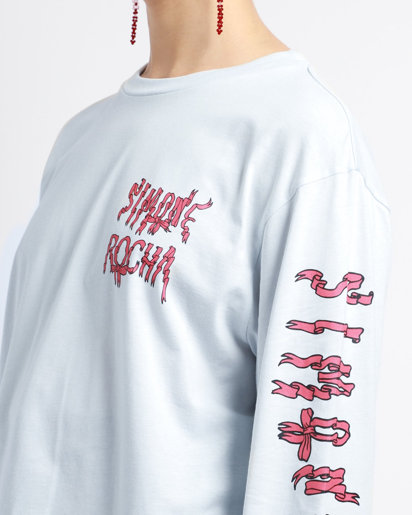 Ribbon Logo Long Sleeve T-Shirt