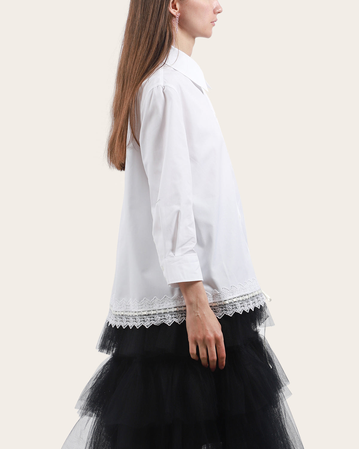 Ribbon Trim Shirt