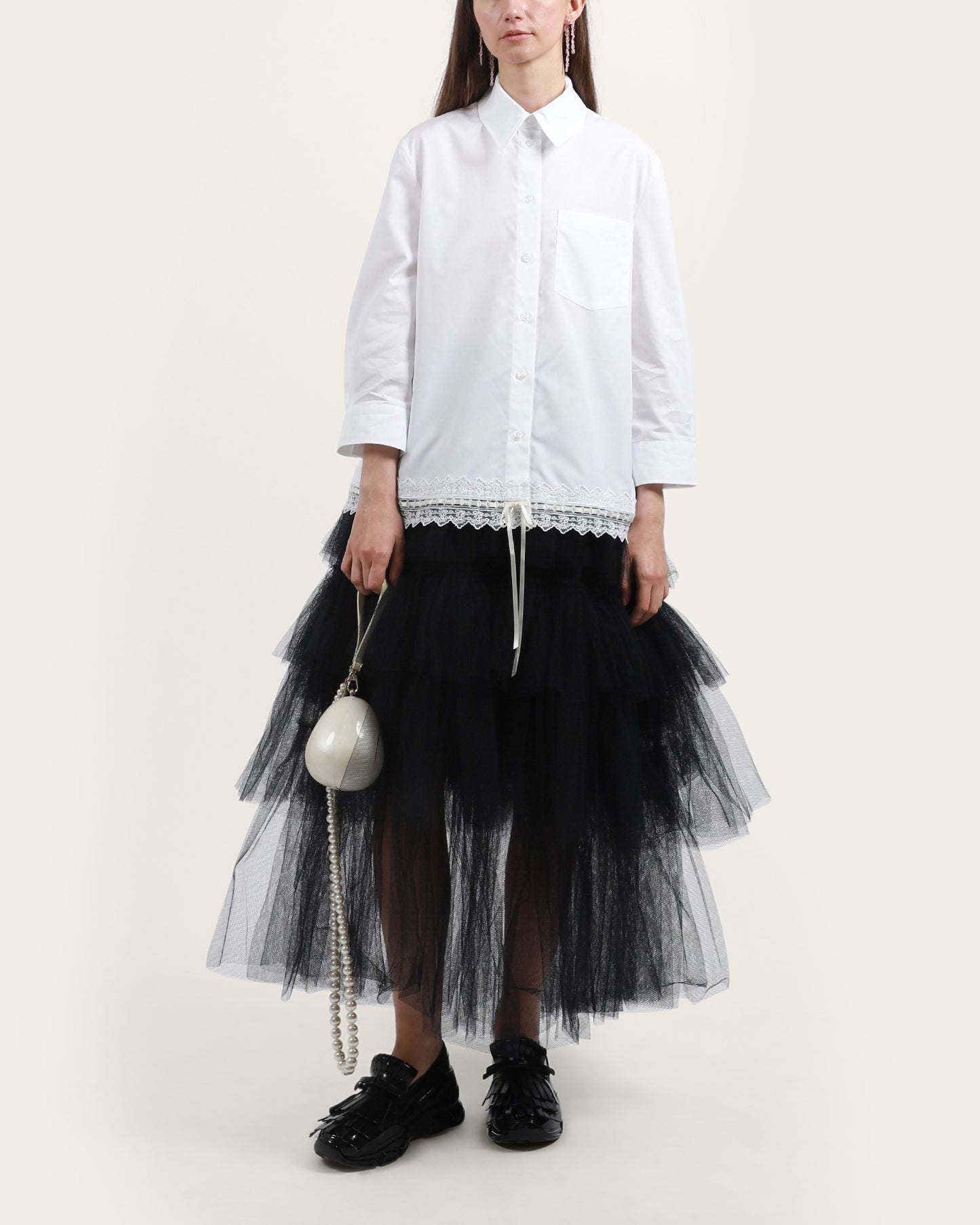 Ribbon Trim Shirt
