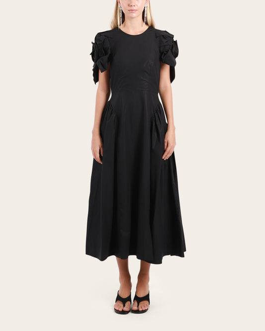 Rose Puff Sleeve Dress
