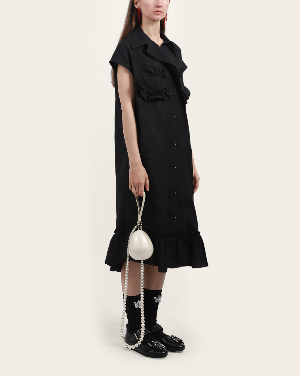 Sleeveless Bust Detail Dress