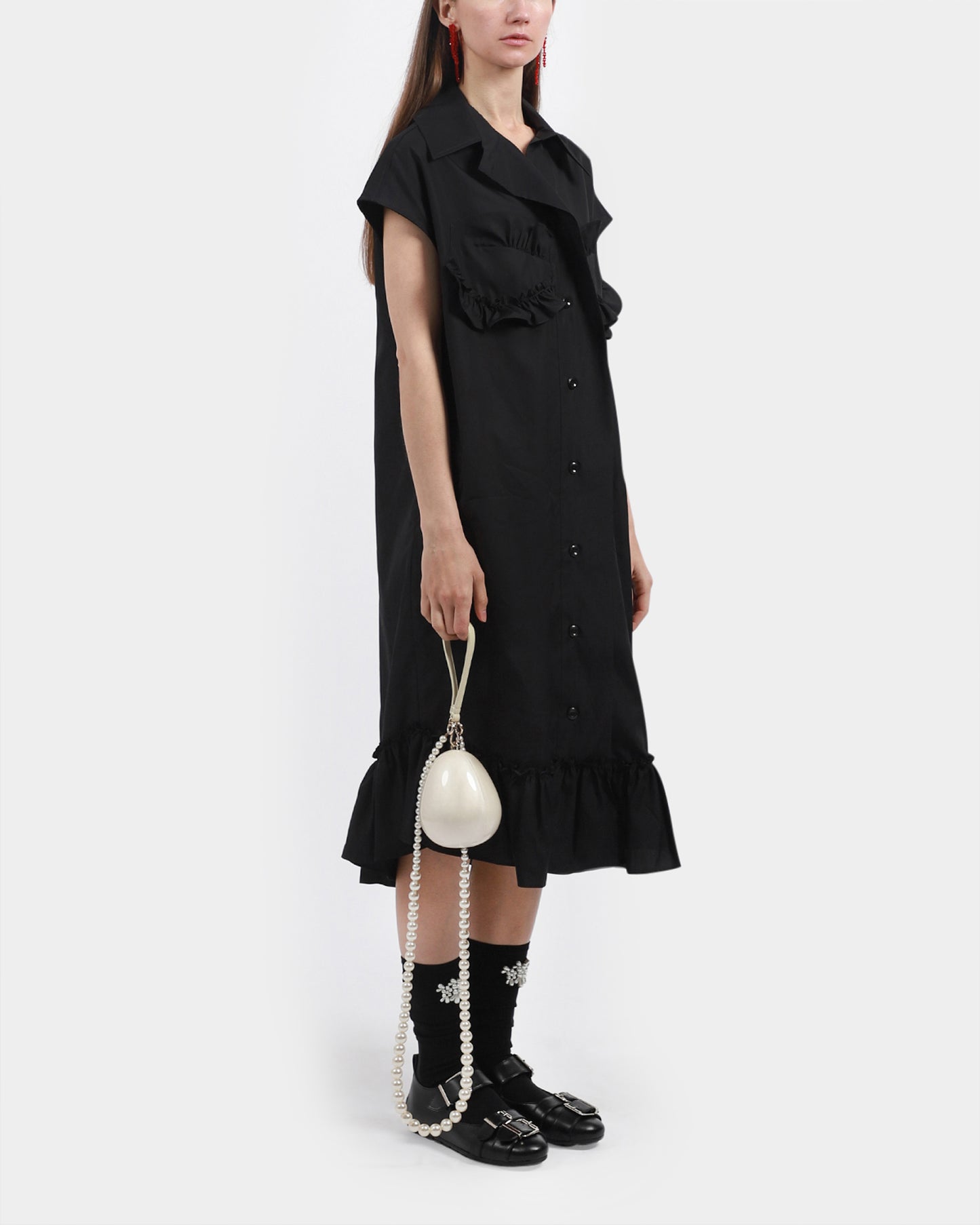 Sleeveless Bust Detail Dress