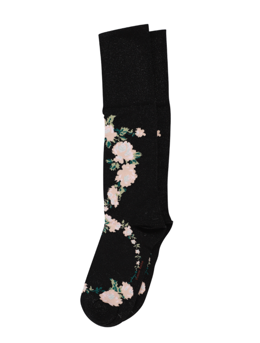 simone-rocha-lurex-jacquard-rosebud-socks-black