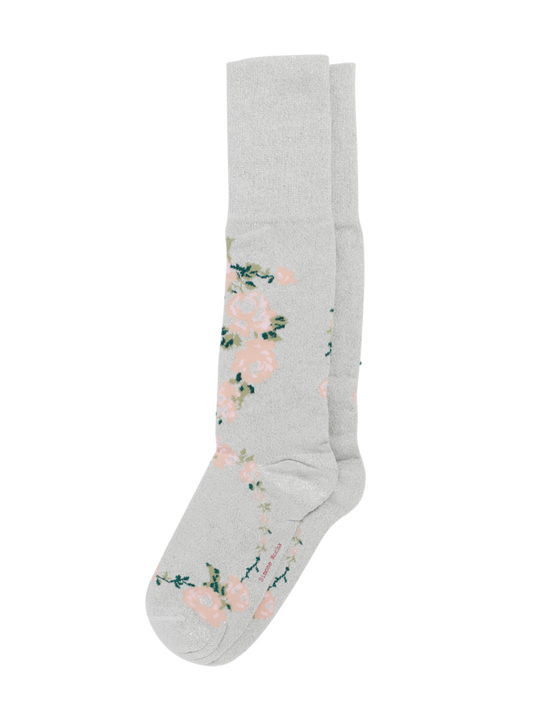 simone-rocha-lurex-jacquard-rosebud-socks-silver