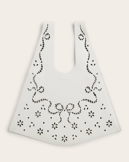 Mini Lasercut Lace Shopper Bag