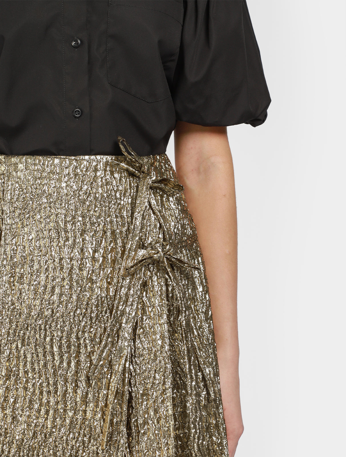 Pleated Midi Kilt Skirt