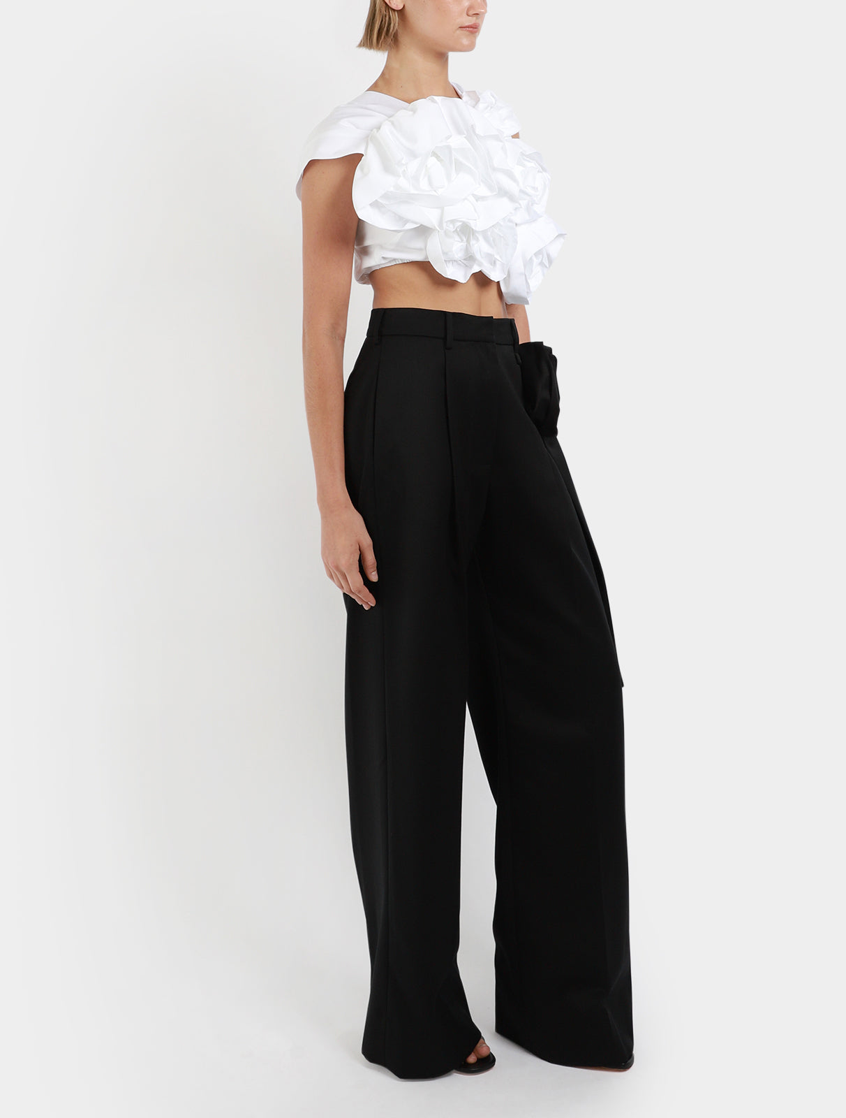 Pressed Rose Straight Leg Trousers