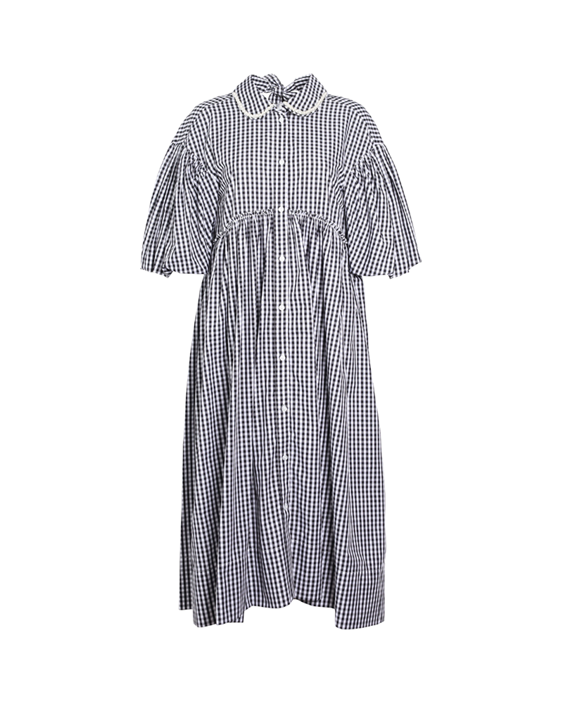 simone-rocha-puff-sleeve-signature-dress-gingham