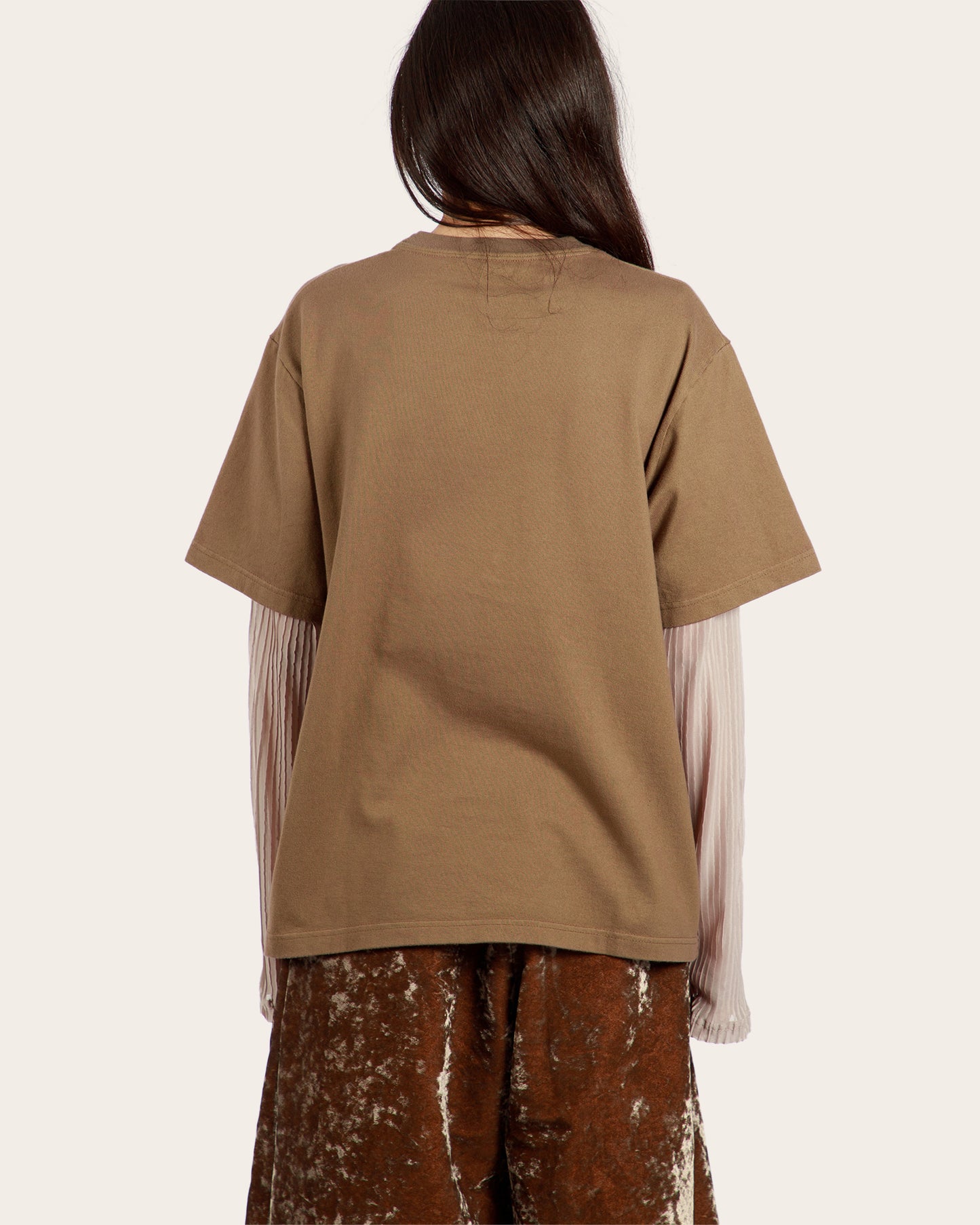 Clover Brown Double Layered T-shirt