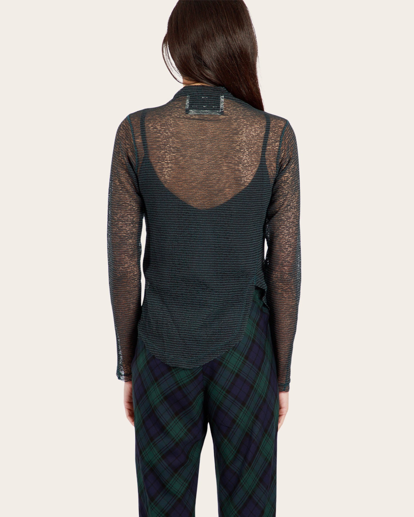 Mock Neck Twisted Long Sleeve