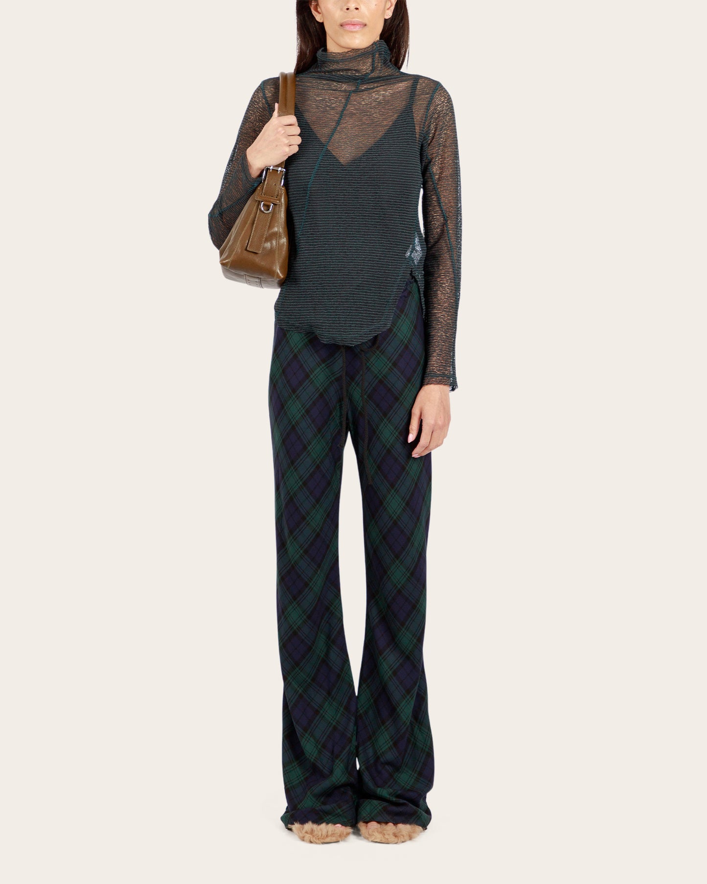Mock Neck Twisted Long Sleeve