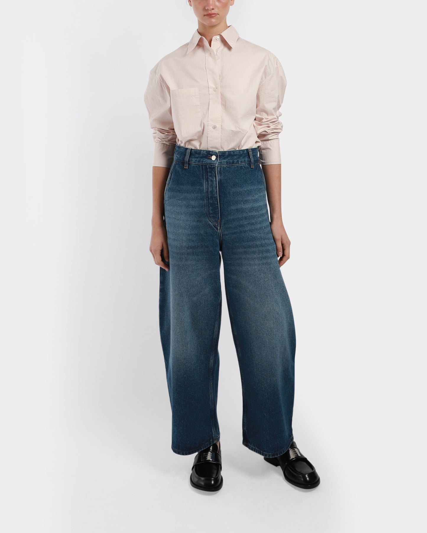 Chalco Denim Wide Crop Pants