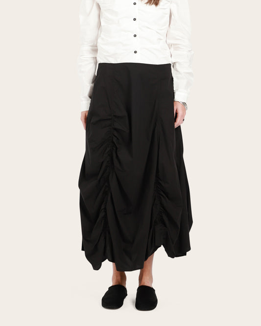 Asymmetric Gathered Skirt