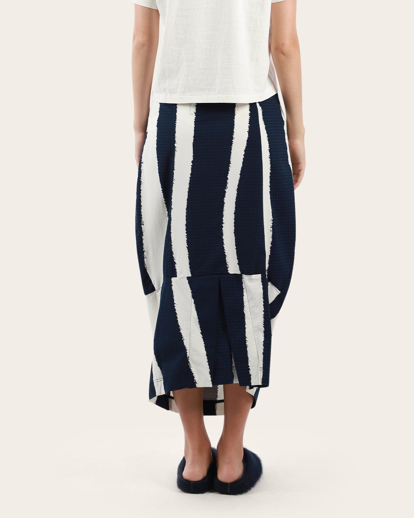 Check Stripe Skirt