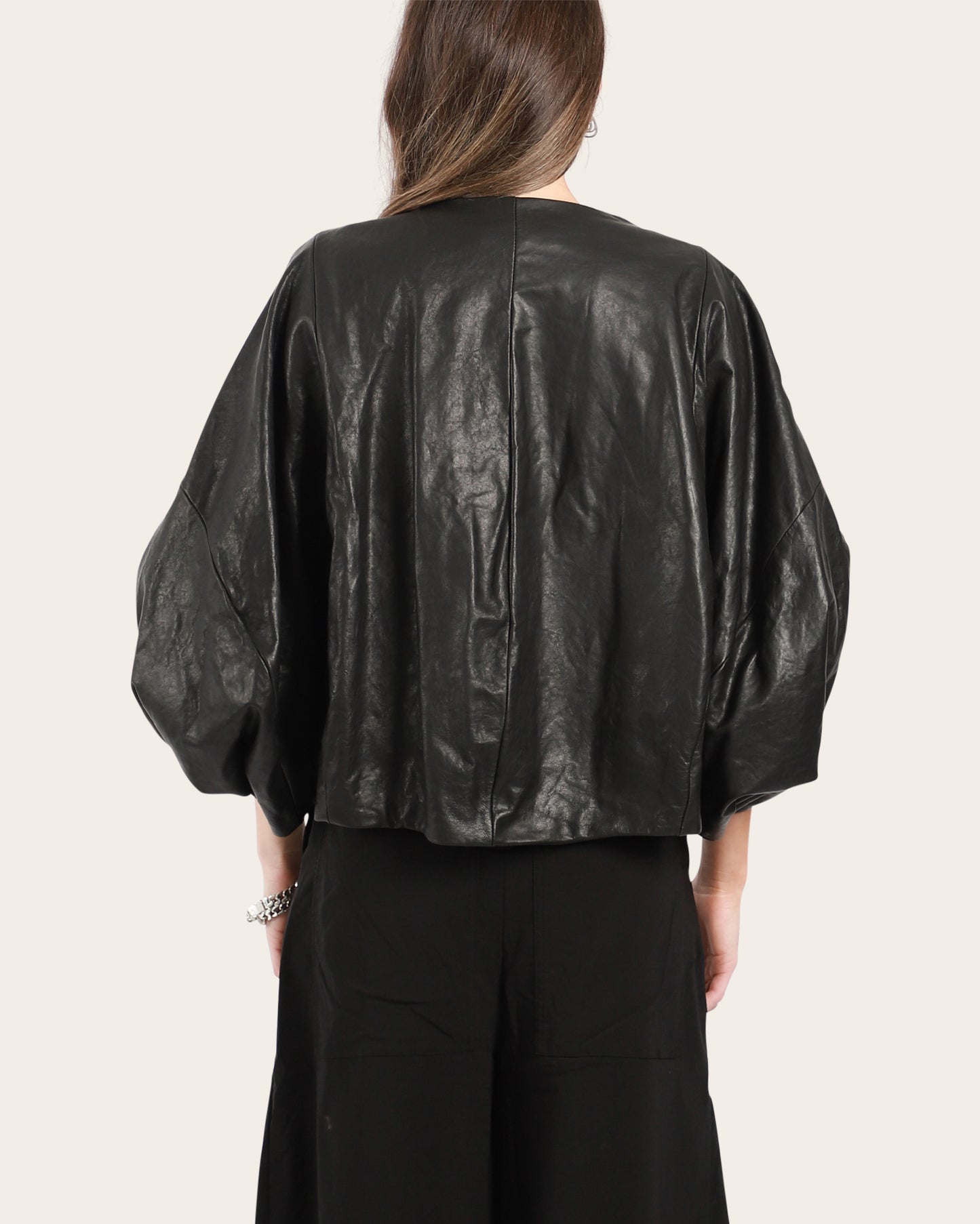 Crop Leather Jacket