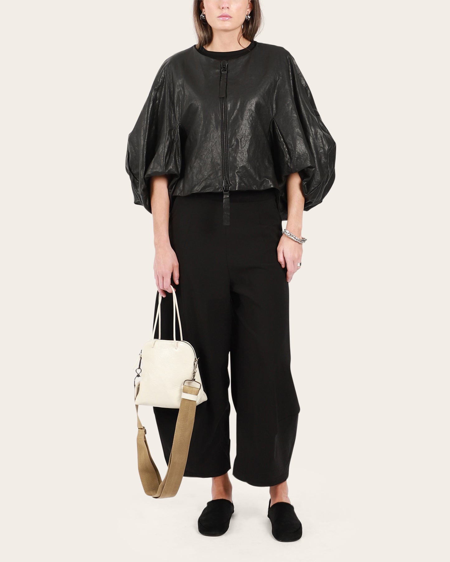 Crop Leather Jacket