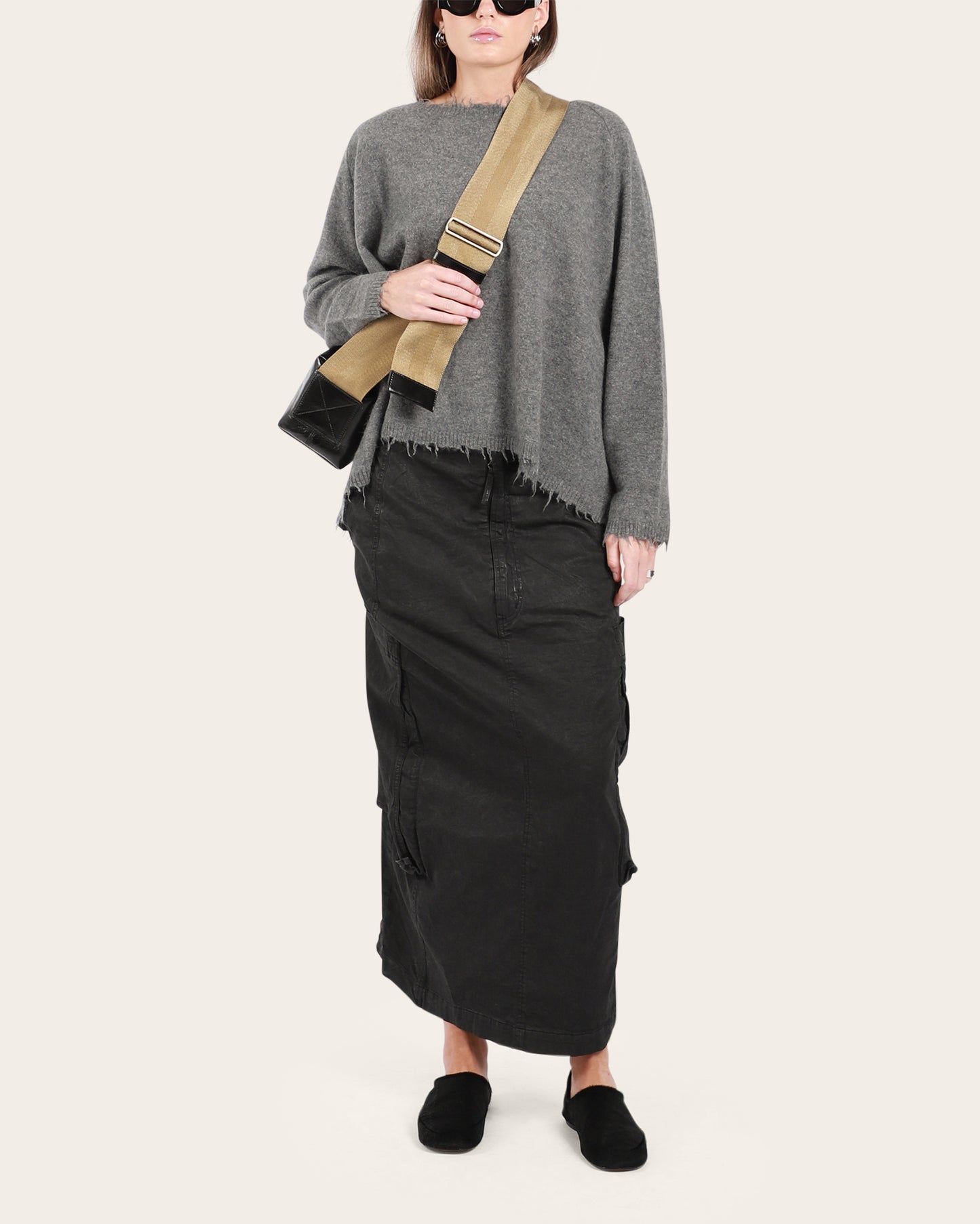Distressed Crew Knit
