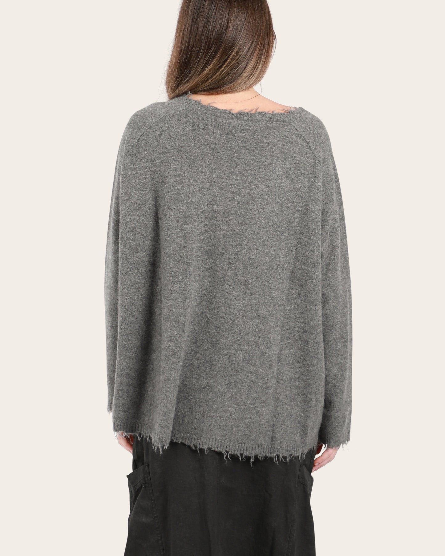Distressed Crew Knit