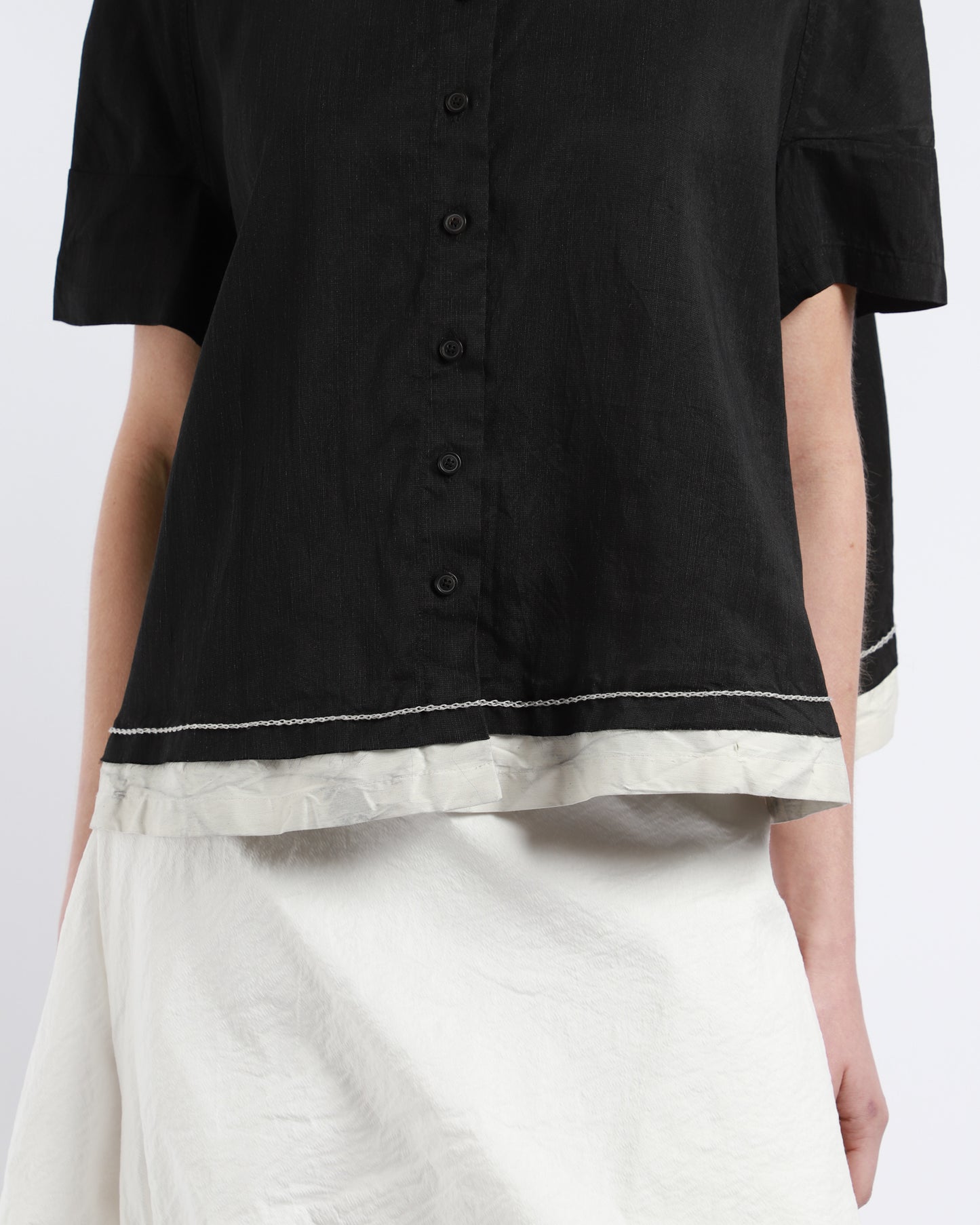 Embroidered Trim Shirt