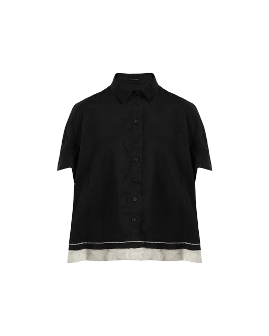 Embroidered Trim Shirt