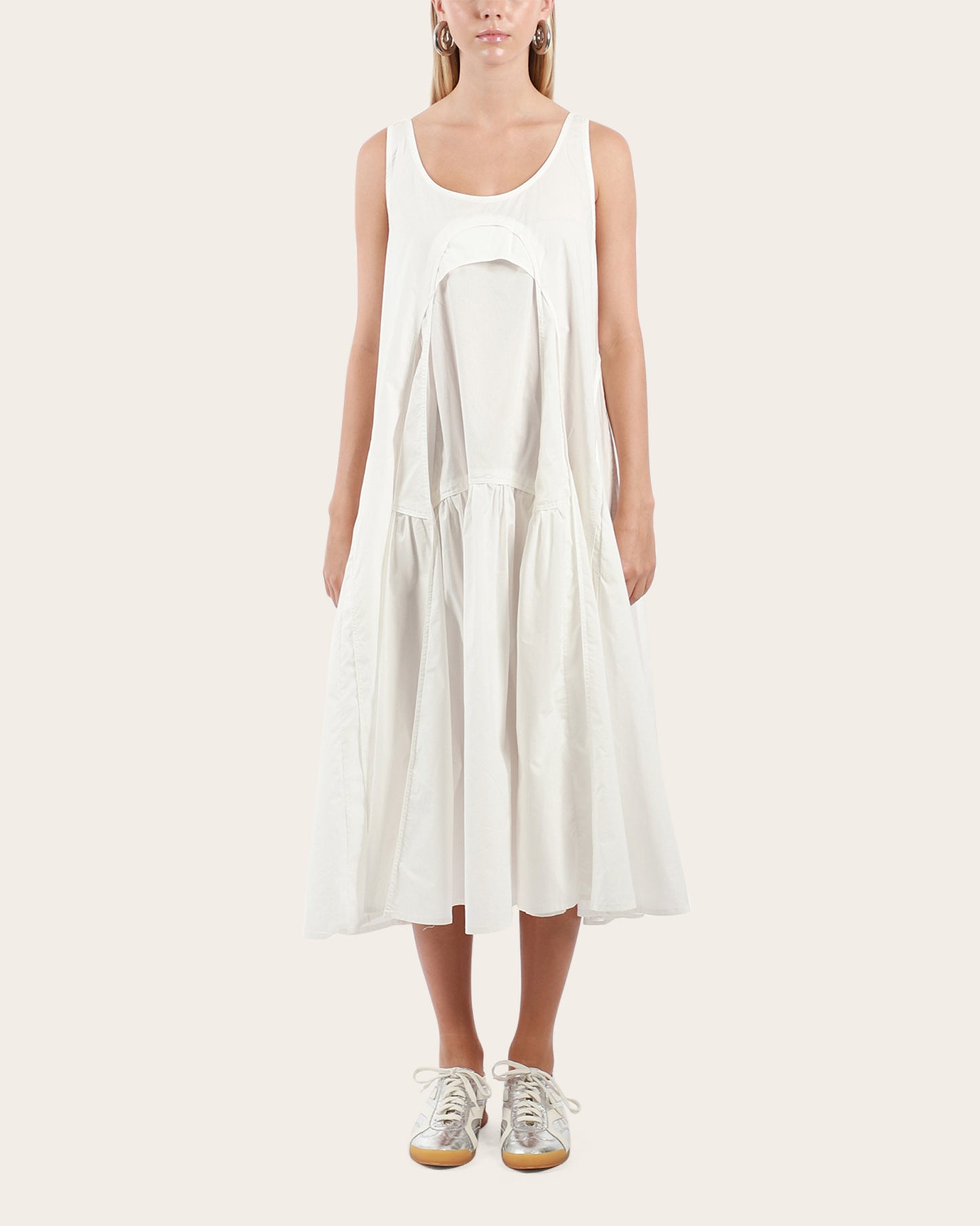 Layered Front Sleeveless Dress