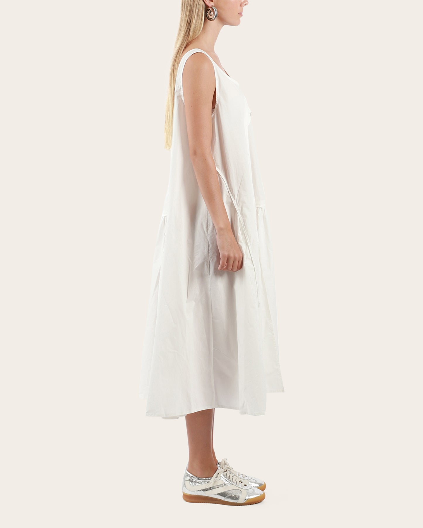 Layered Front Sleeveless Dress