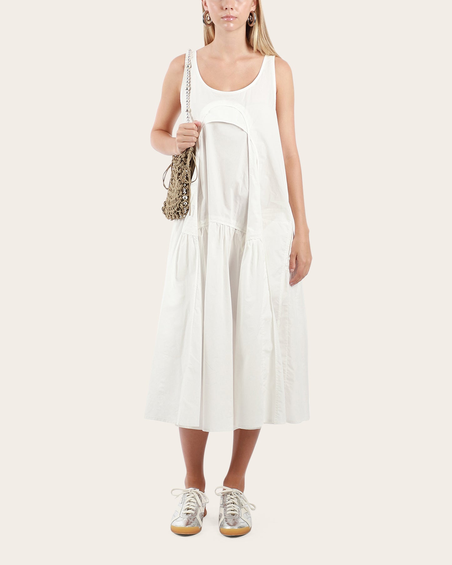 Layered Front Sleeveless Dress