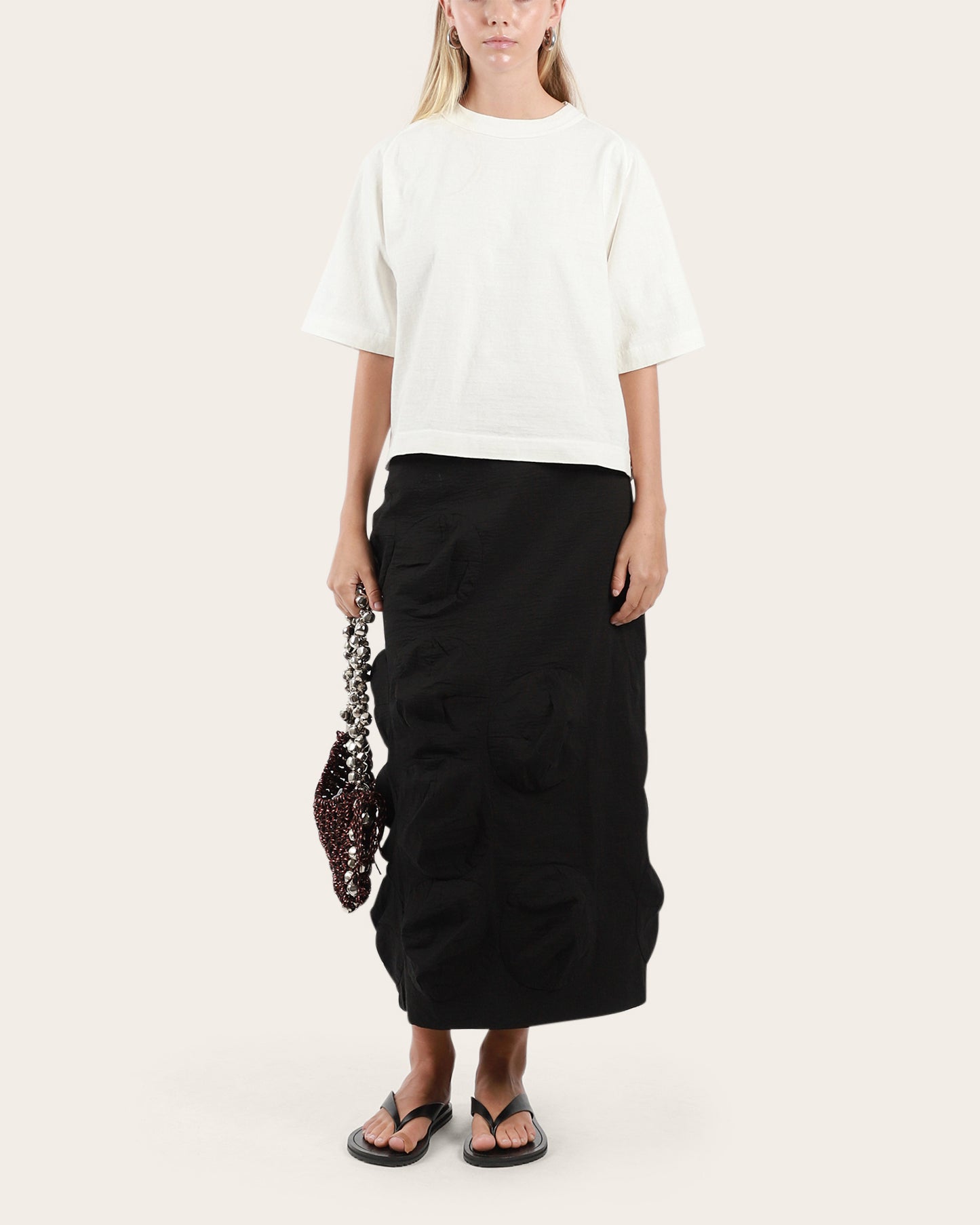 Small Circle Detail Skirt