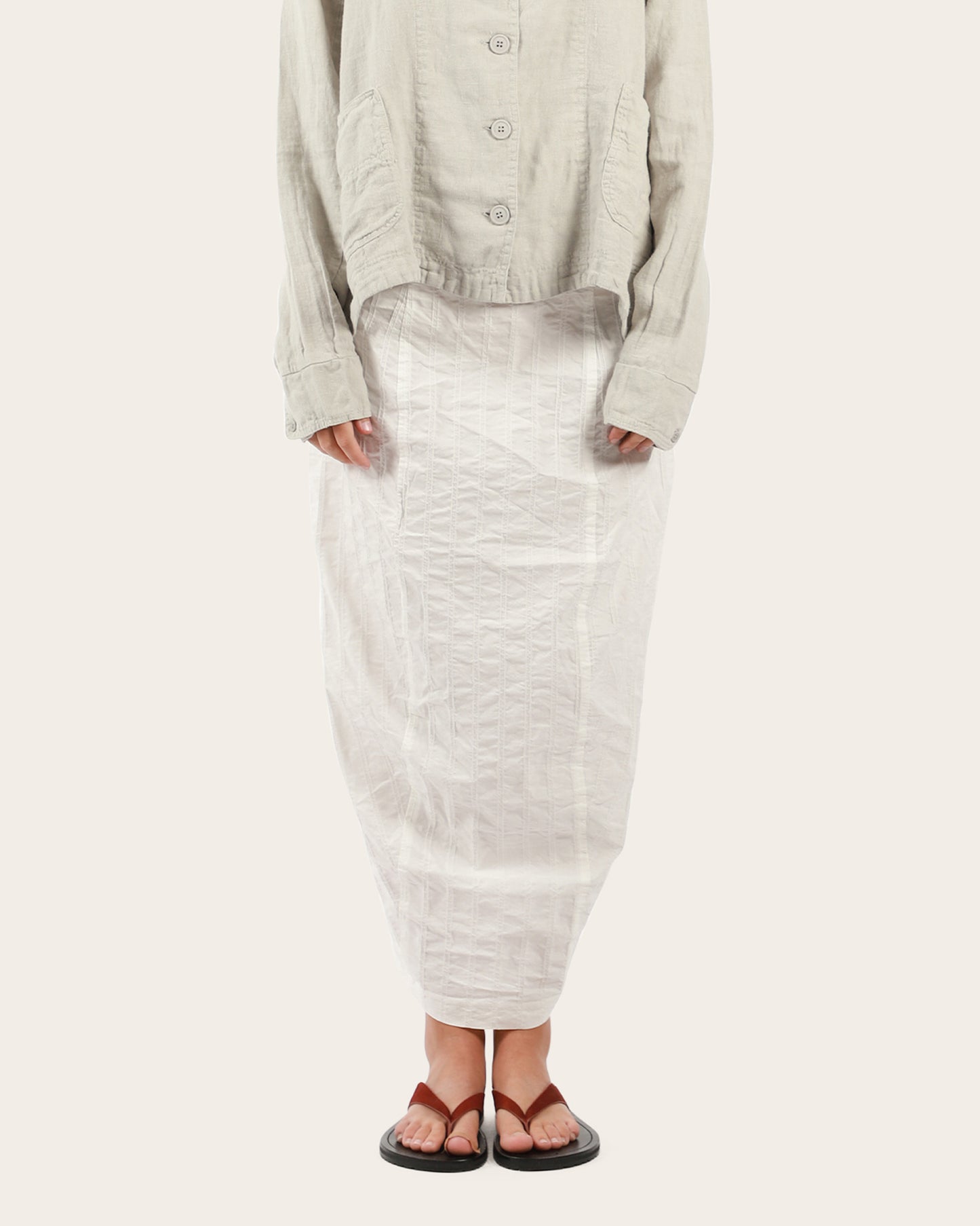 Textured Stripe Skirt