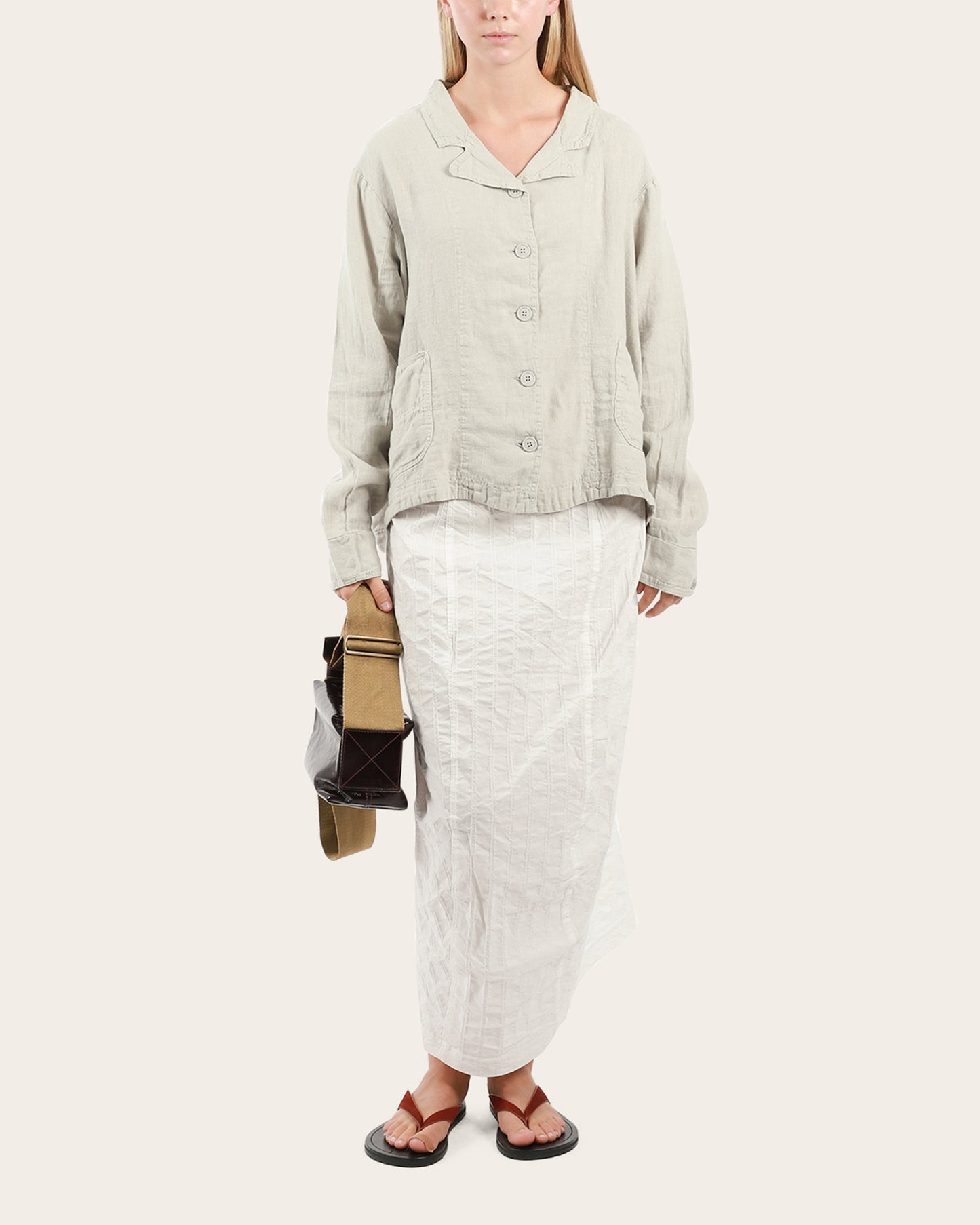 Textured Stripe Skirt