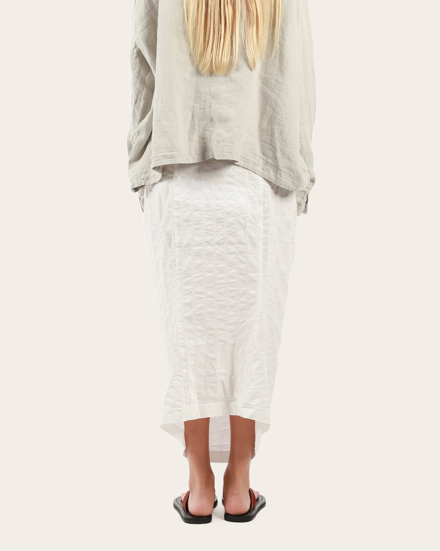 Textured Stripe Skirt