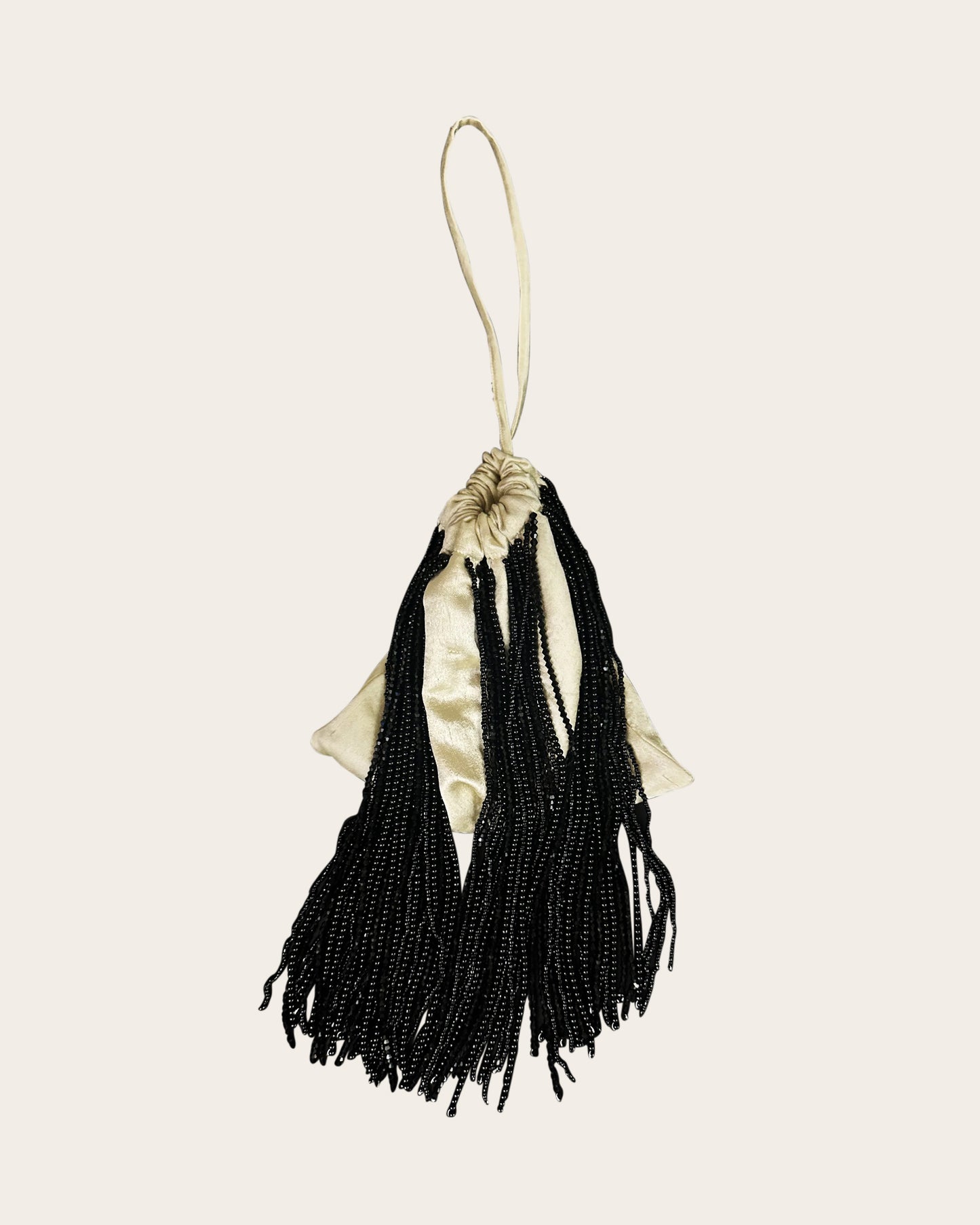 Beaded Fringe Wristlet Bag