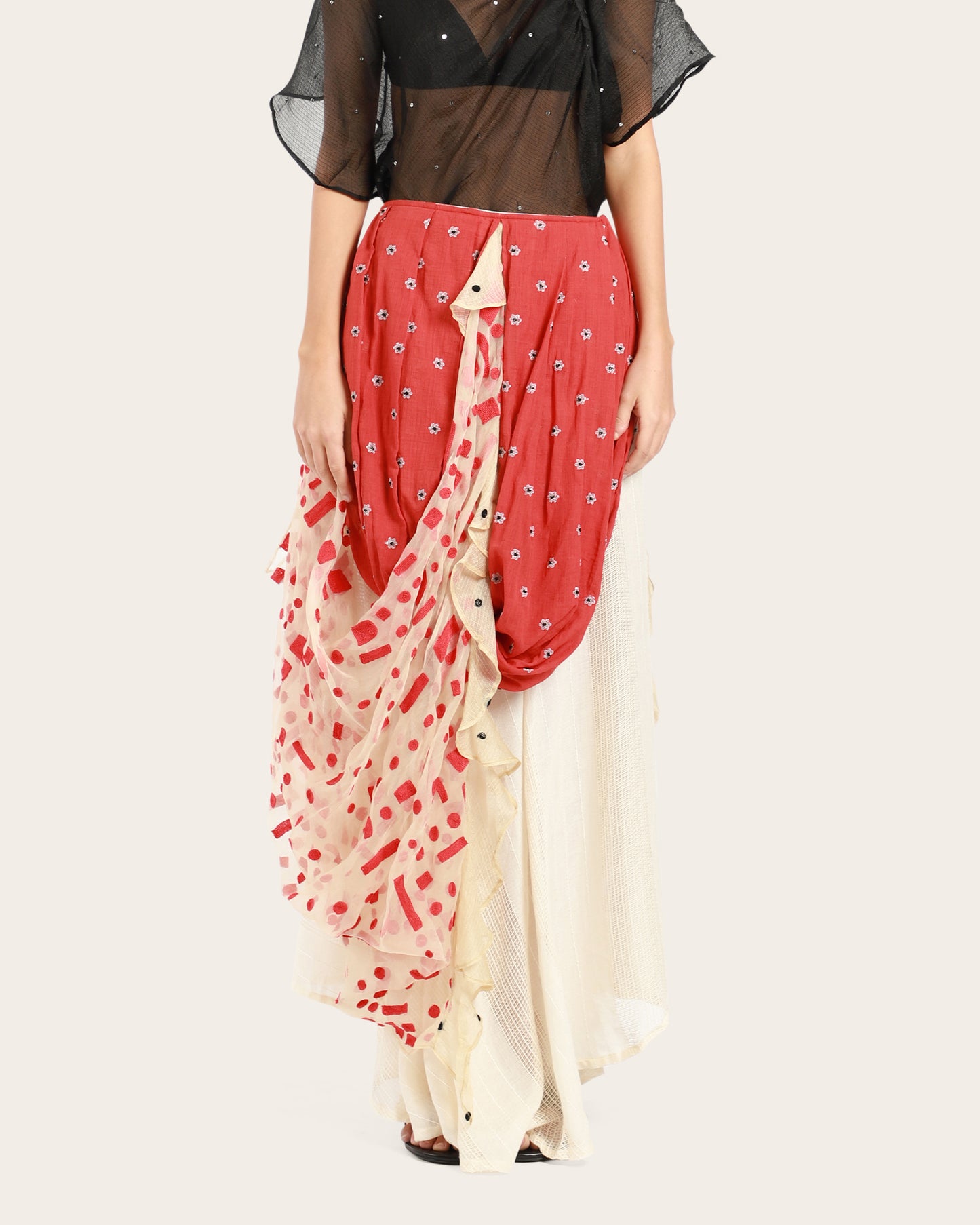 Drape Long Skirt