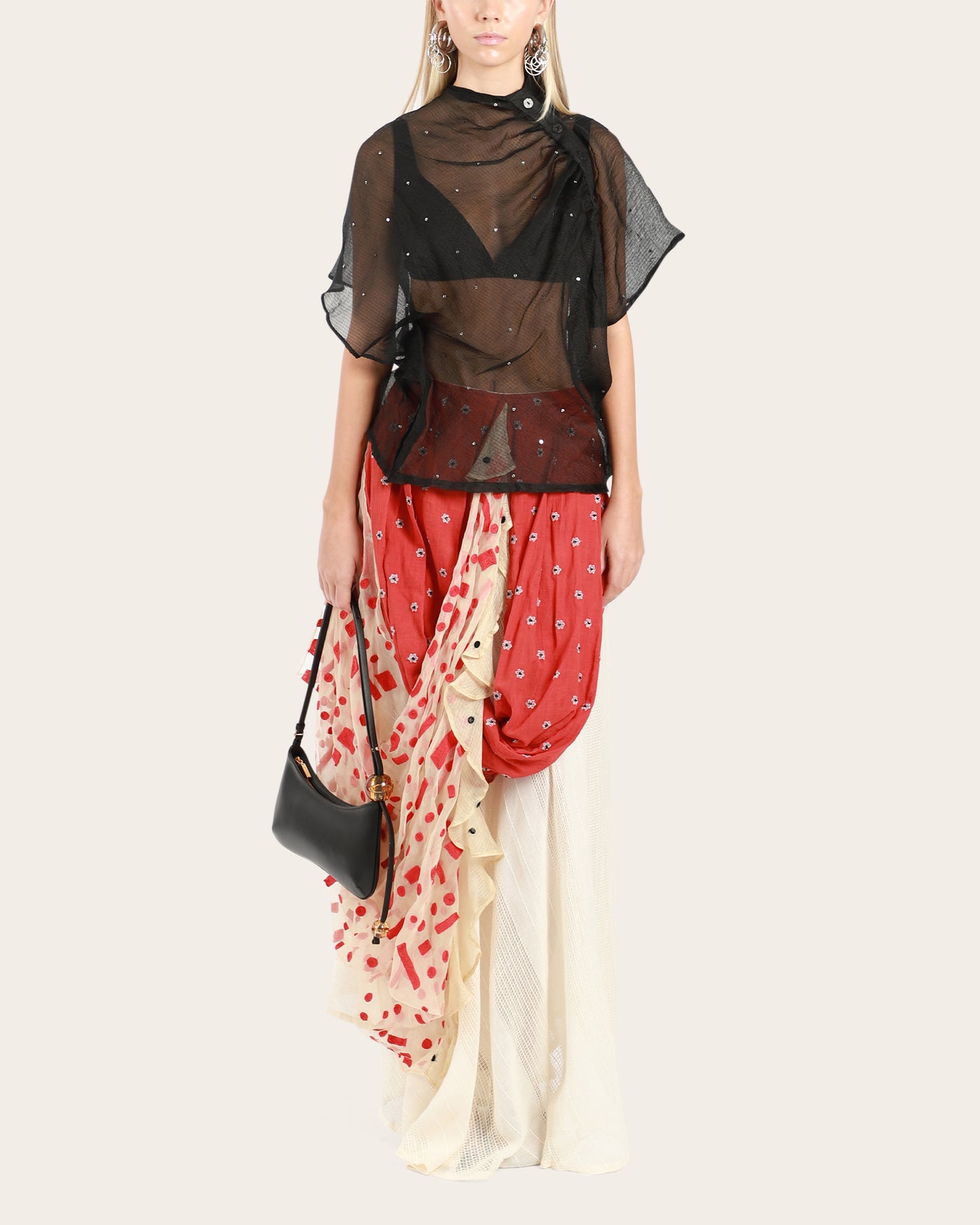 Drape Long Skirt