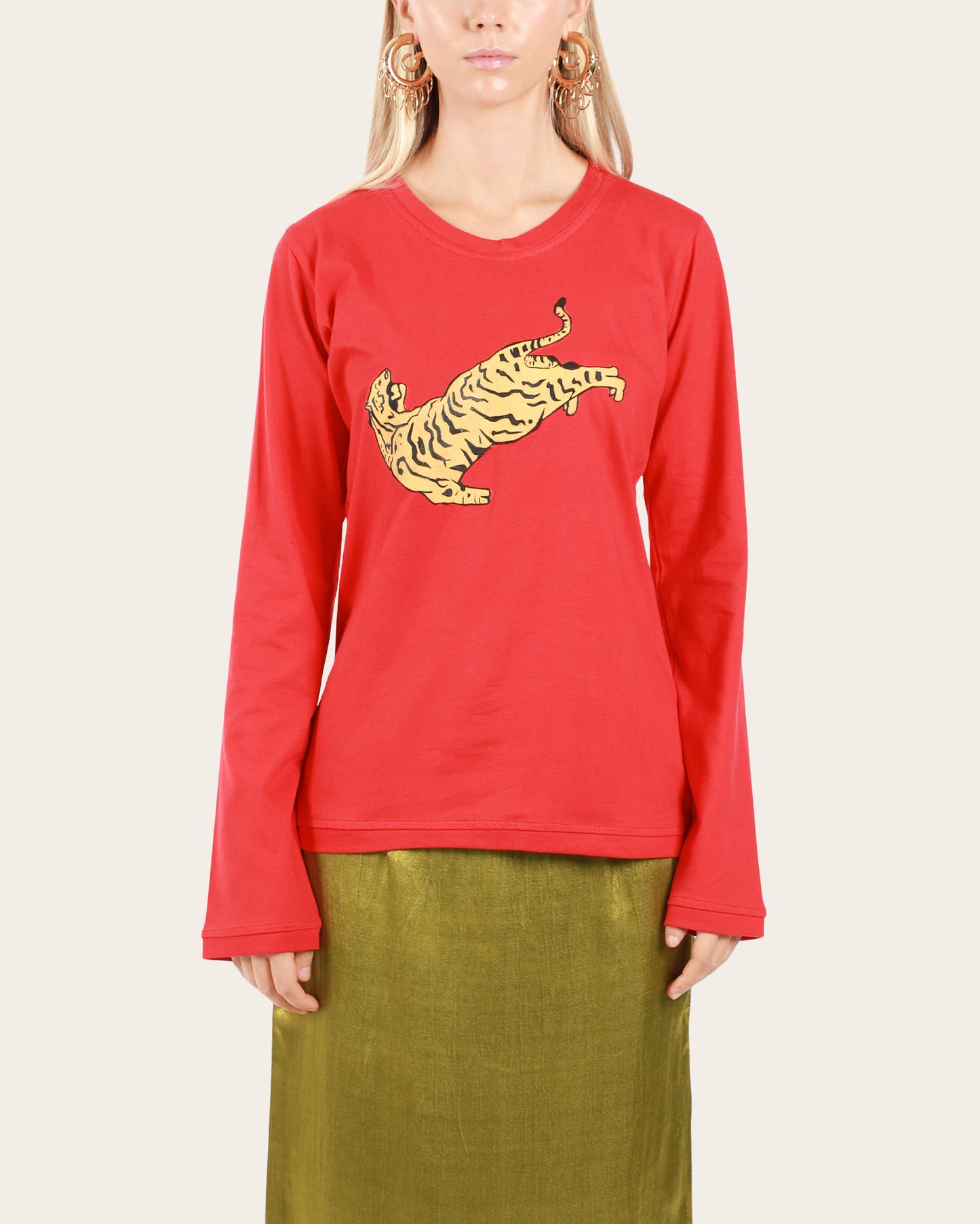 Hand-Painted Tiger T-Shirt