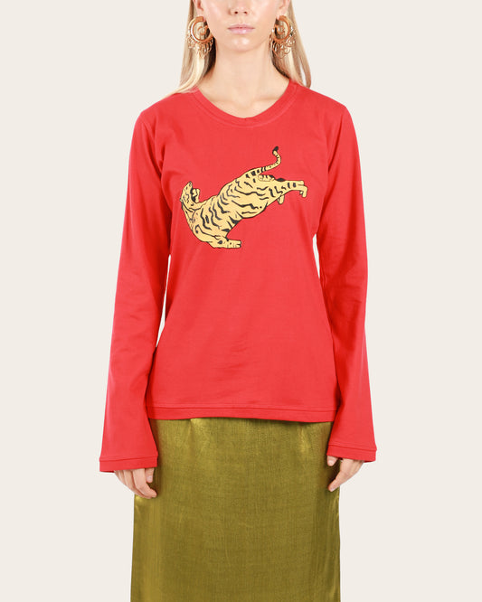 Hand-Painted Tiger T-Shirt